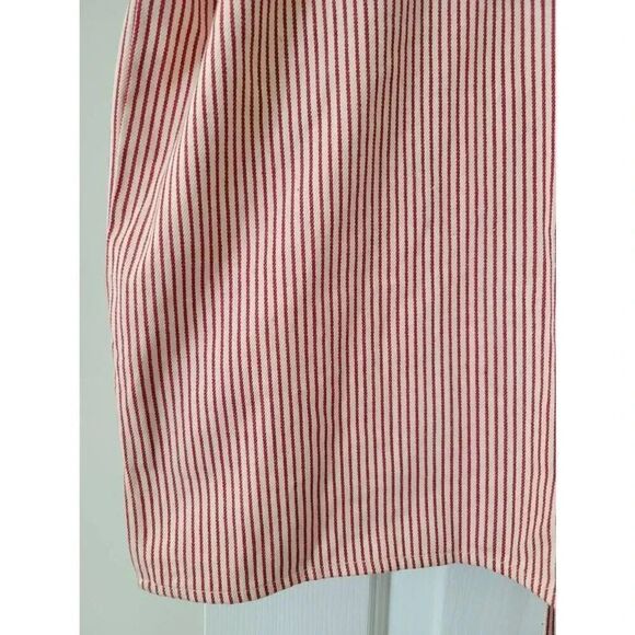 Lifted anchors red striped zip up Shirt Jacket L - Picture 9 of 10